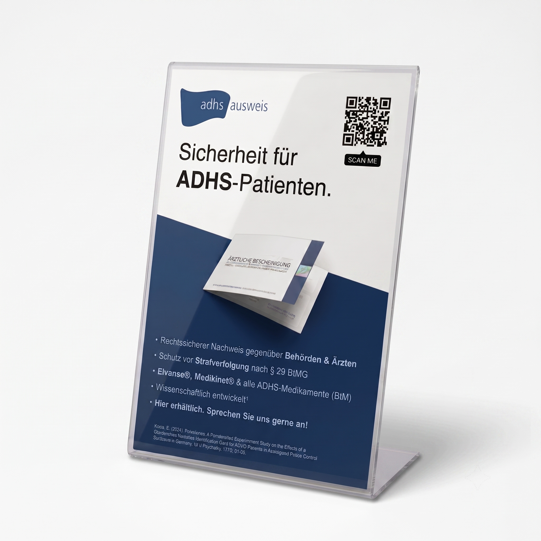 Praxis-Aufsteller – vergrößerte Ansicht