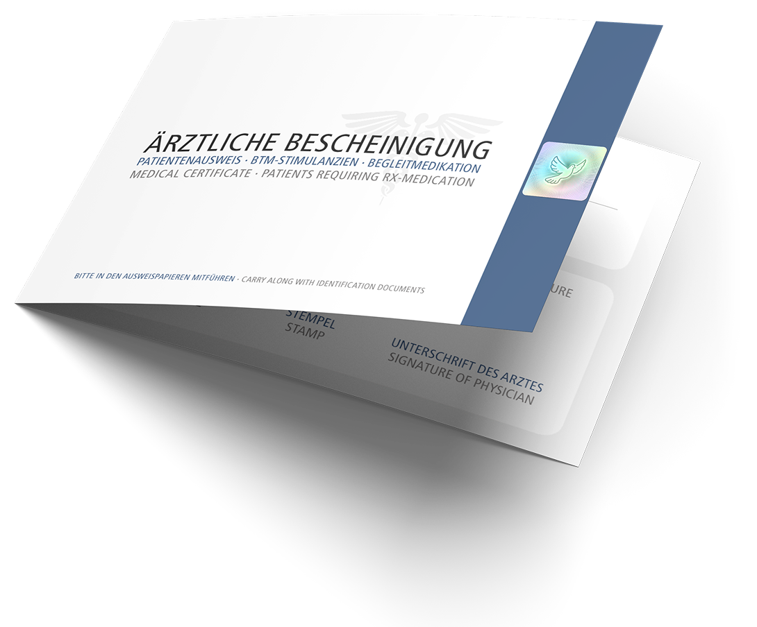 ADHS-Ausweis – Ärztliche Bescheinigung